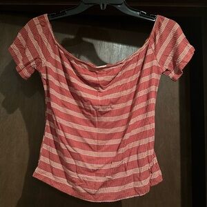 Off the shoulder crop top